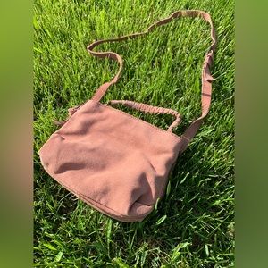 Free People Dusty Rose Suede Cross Body